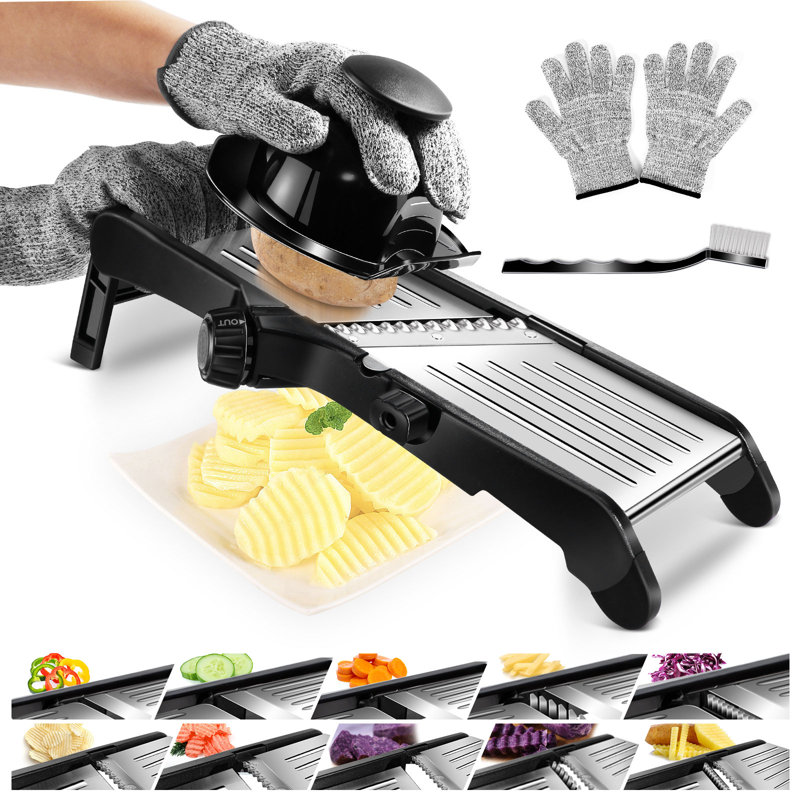 Trancheuse à mandoline en acier inoxydable TopMart