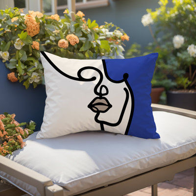 Coussin lombaire réversible intérieur / extérieur Jai Abstract