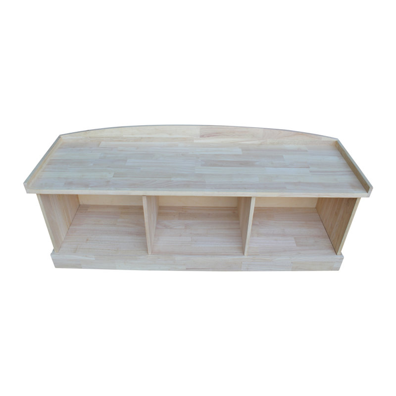 Banc de rangement en bois Melynda