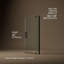 Porte de douche pivotante 35,8 po x 70 po avec technologie CleanCoat Revel-69281785-14672708
