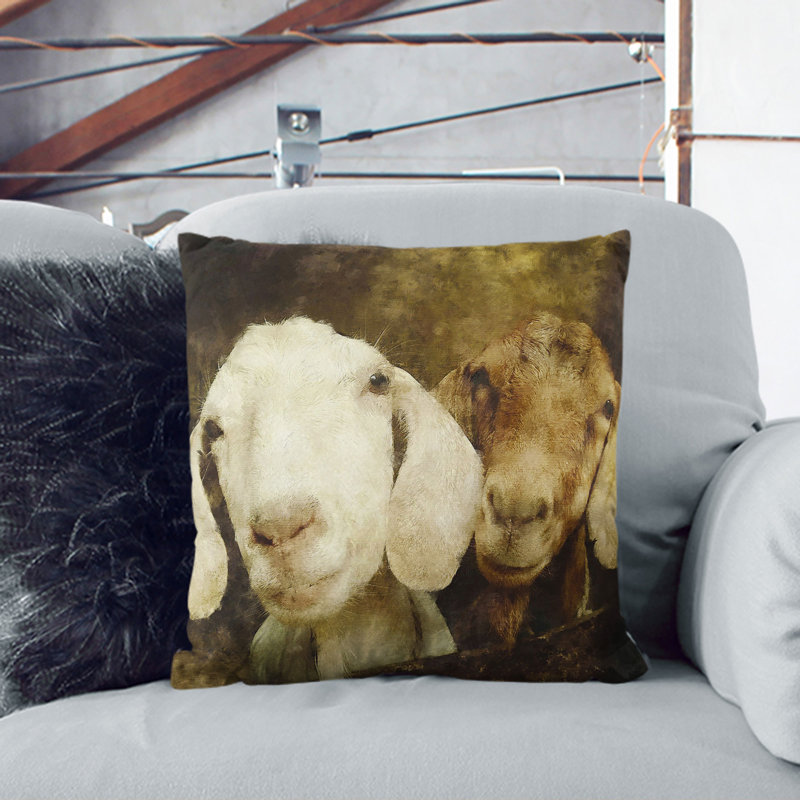 Square Cushion, 40cm H x 40cm W x 15cm D, Stone