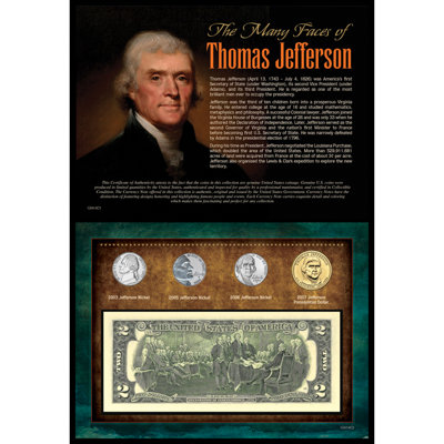 Plusieurs visages de souvenirs de Thomas Jefferson