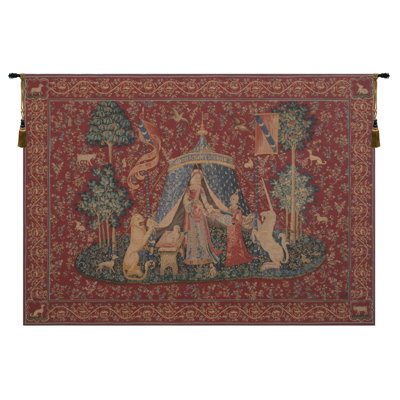 A Mon Seul Desir I Loom Woven Cotton Blend Wall Hanging
