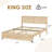 King Platform Bed Frame, King Size Bed Frame with Natural Rattan Headboard, Cane Bed Frame with 2 Storage Drawers and Strong Wood Slats Support, Noise Free, No Box Spring Needed-129414529
