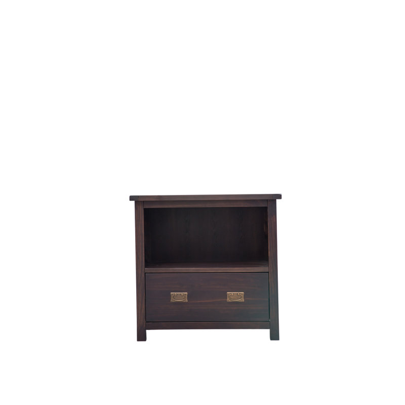 33'' Solid Wood Sideboard, Dark Brown