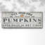 «Pumpkin Patch I», art textuel sur toile