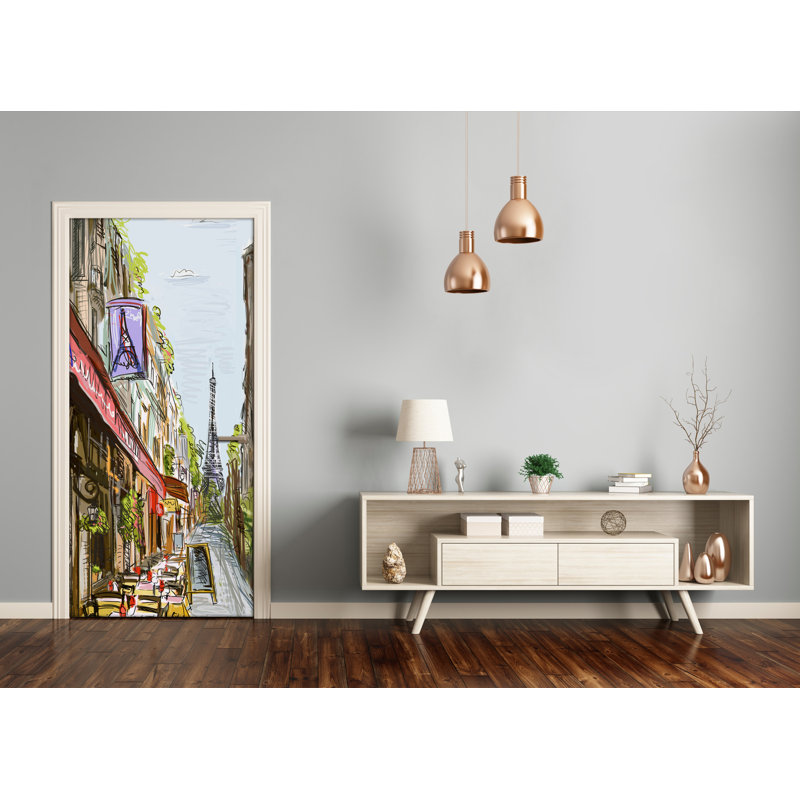 Eiffel Tower Door Decal