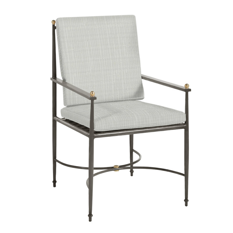 Fauteuil en aluminium Roma, Welt, Argent Vérone
