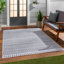 Oval Geometric Indoor/Outdoor Rug-1891171461
