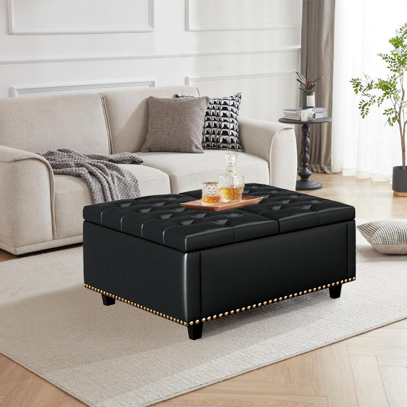 Table basse Meriden, Noir