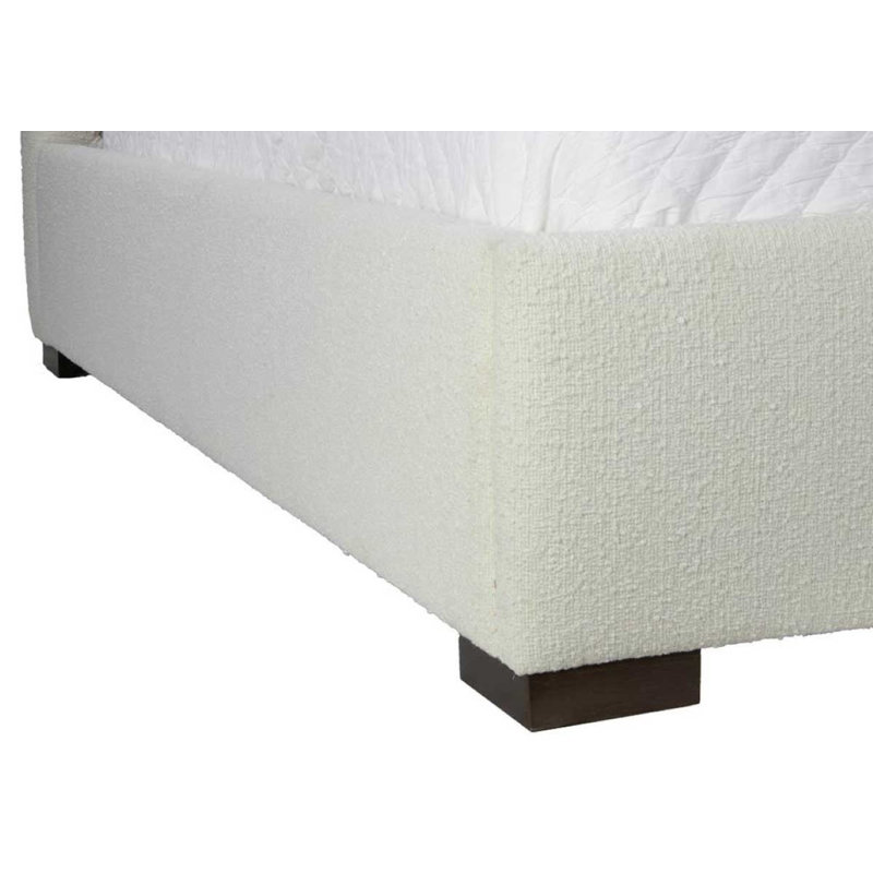 Kit Upholstered Bed, King, White