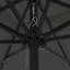 Garden Parasol with LED Strip Lights Polyester and Steel Sun Shade-1163912435