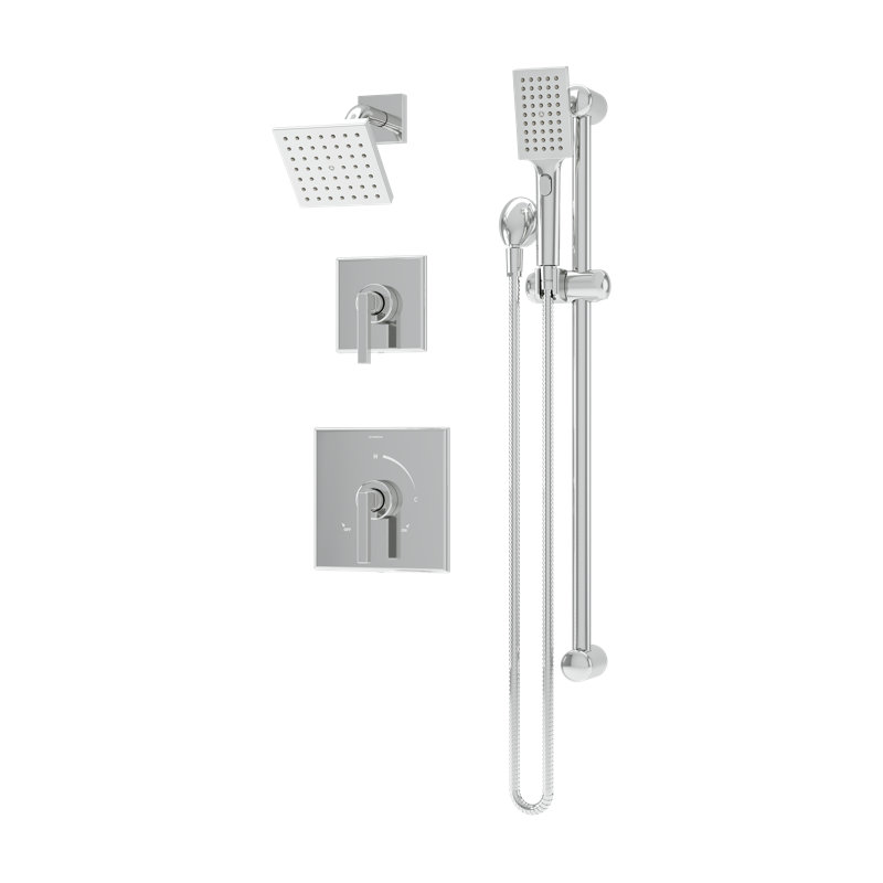 Duro HydroMersion Shower System with Hand Spray, Polished Chrome