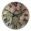 Gris et vert liquide I - horloge murale moderne-1412484725