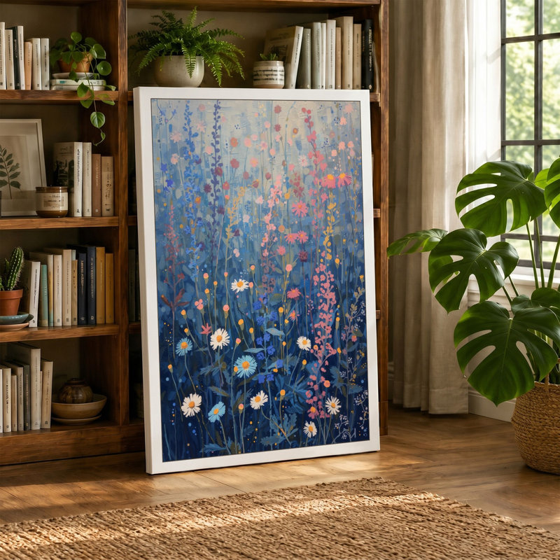 Wildflower Reverie Botanical - Wrapped Canvas, 18x12 - 45.7 x 30.5 cm, White Border