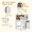 Ensemble de bureau et chaise pour enfants avec huche, armoire de rangement pour chambre à coucher et salle d'étude-360304128