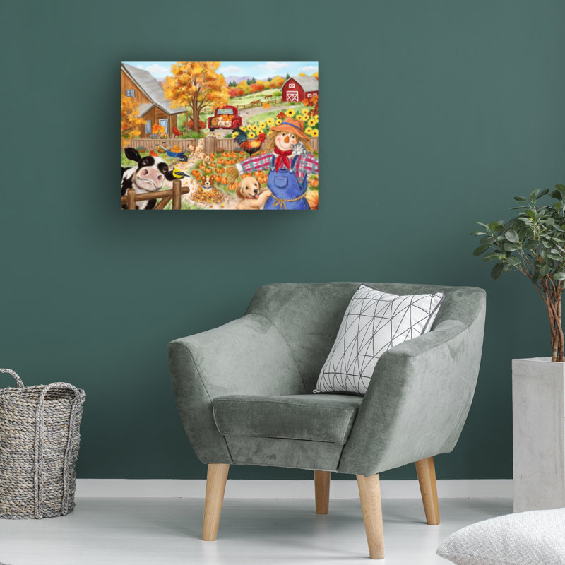 Bolog MAKIKO Fall Garden Canvas Art, 24" H x 32" W