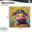 Plaque murale Grumpy Cow & Mug, design par The Wands Want