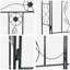 115cm W x 37cm D Steel Arbour-125281520