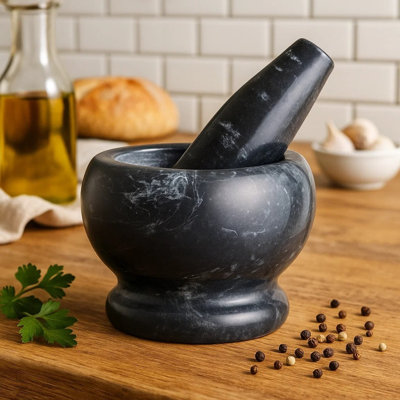 Marble Mortar And Pestle Set