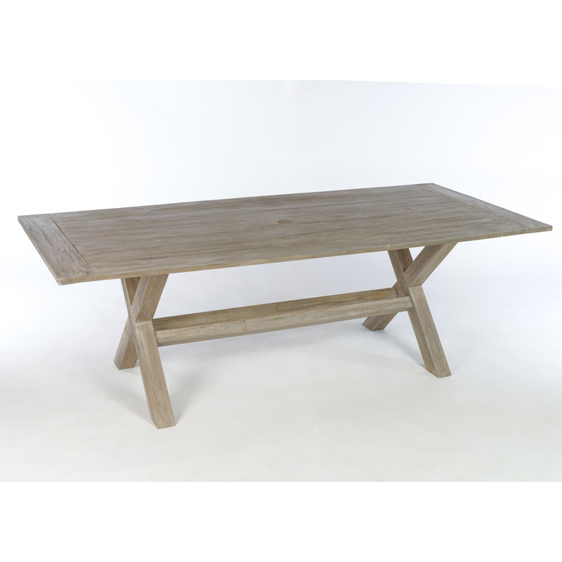 Lakewood Outdoor Teak Dining Table, Natural, 29'' H X 39'' D X 90'' W
