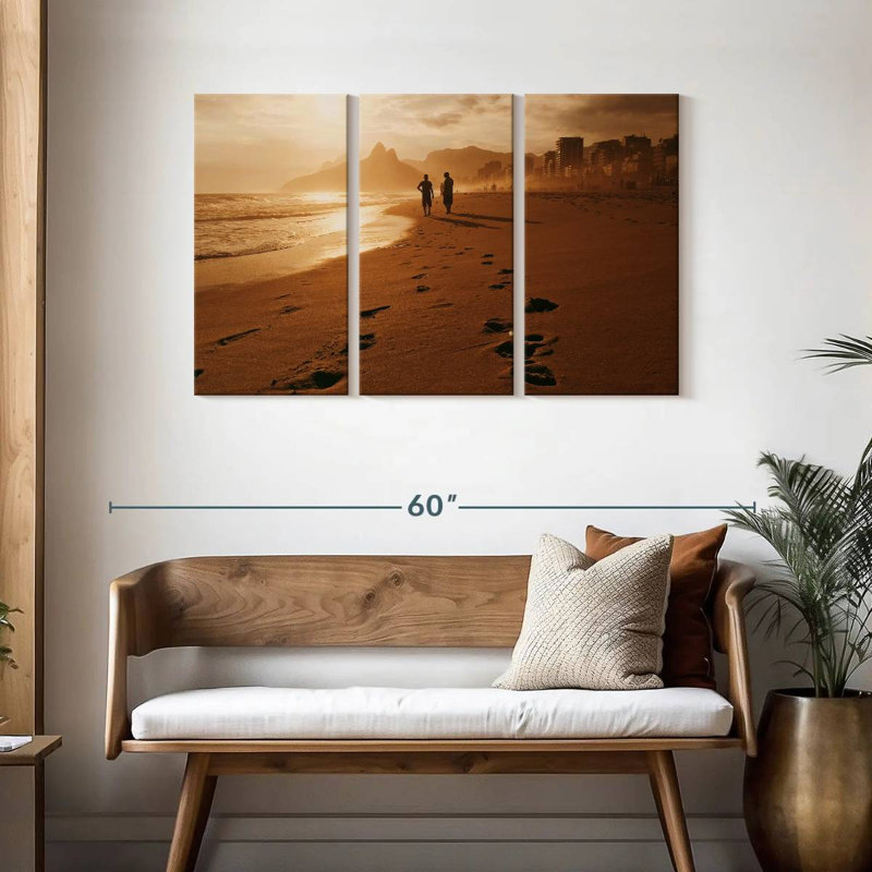 Gillard Ipanema Beach Couple, H 28 po x l 45 po