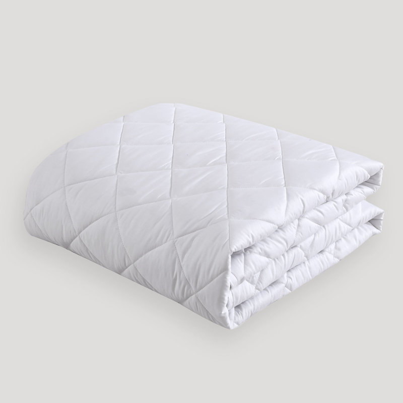 Antimicrobial & Water-Resistant Egyptian-Like Cotton Percale Mattress Protector, Elastic, King