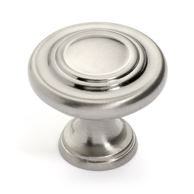 Poignée ronde Super Saver de 1 1/4 po de diamètre, Nickel satiné