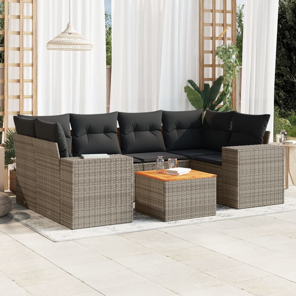 83 cm breites Outdoor-Sitzgruppen-Set Rao mit Kissen