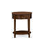 Table de chevet en bois avec 1 tiroir en bois, stable et robuste - Finition noyer antique-268038703