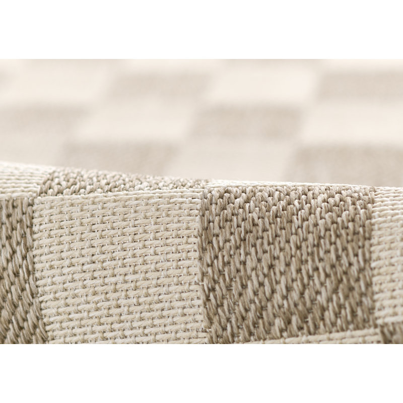 Erin Gates by Momeni Saybrook Check Gray Indoor / Outdoor Area Rug, Rectangle 6'6" x 9'