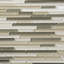 Waterfall Linear Glass And Metal Mosaic Tile-61211906