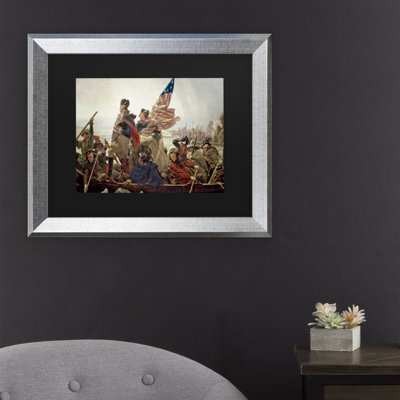 " Washington Crossing Delaware River in 1776 " Oil Painting