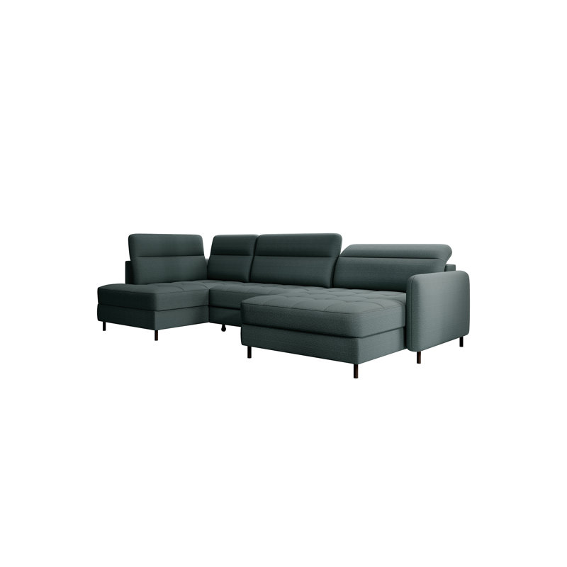 Meria 5 Seater Sofa Bed, Right Hand Facing, Dark Green