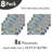 East Urban Home Colourful Place Mats Set of 8 Mediterranean Flora Tiles 8 pcs Multicolor