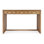 Mesa Cane and Solid Wood 3-Drawer Writing Desk