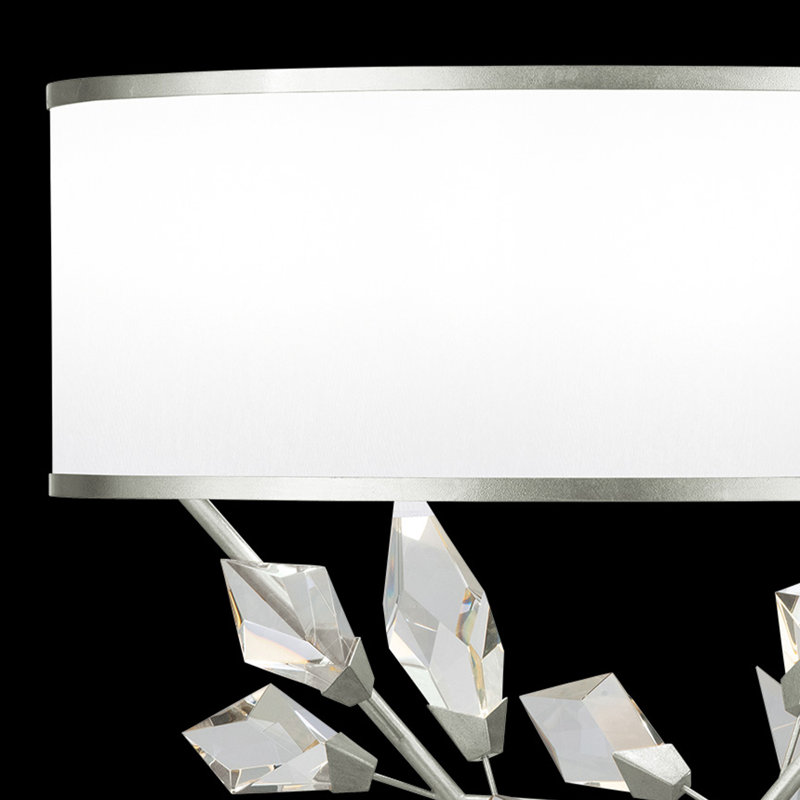 Foret Table Lamp, Silver, White