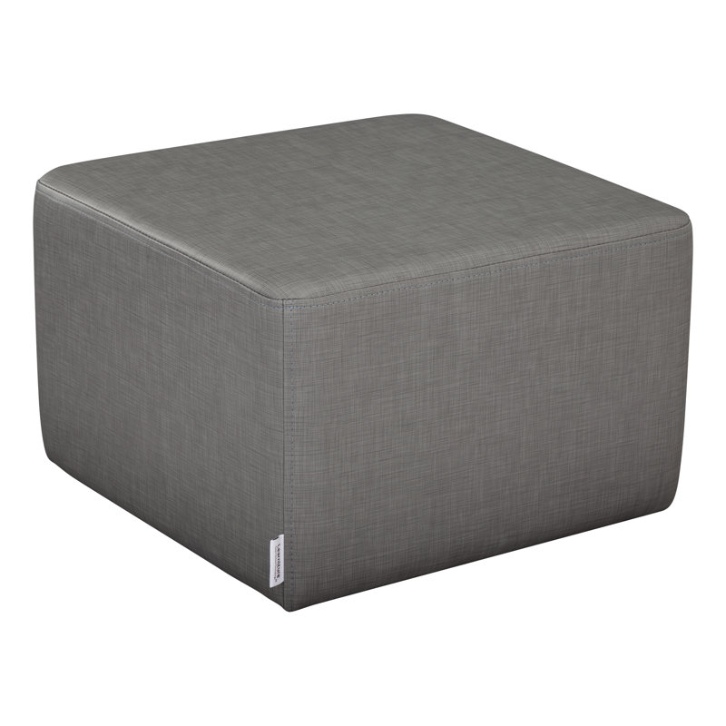 Tabouret à cubes structurés de Learniture, H 14 po x l 18 po x P 18 po, Oui, Gris hachuré
