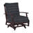 Croquet Aluminum Spring Lounge - Mahogany-93646216-70085676-63331000