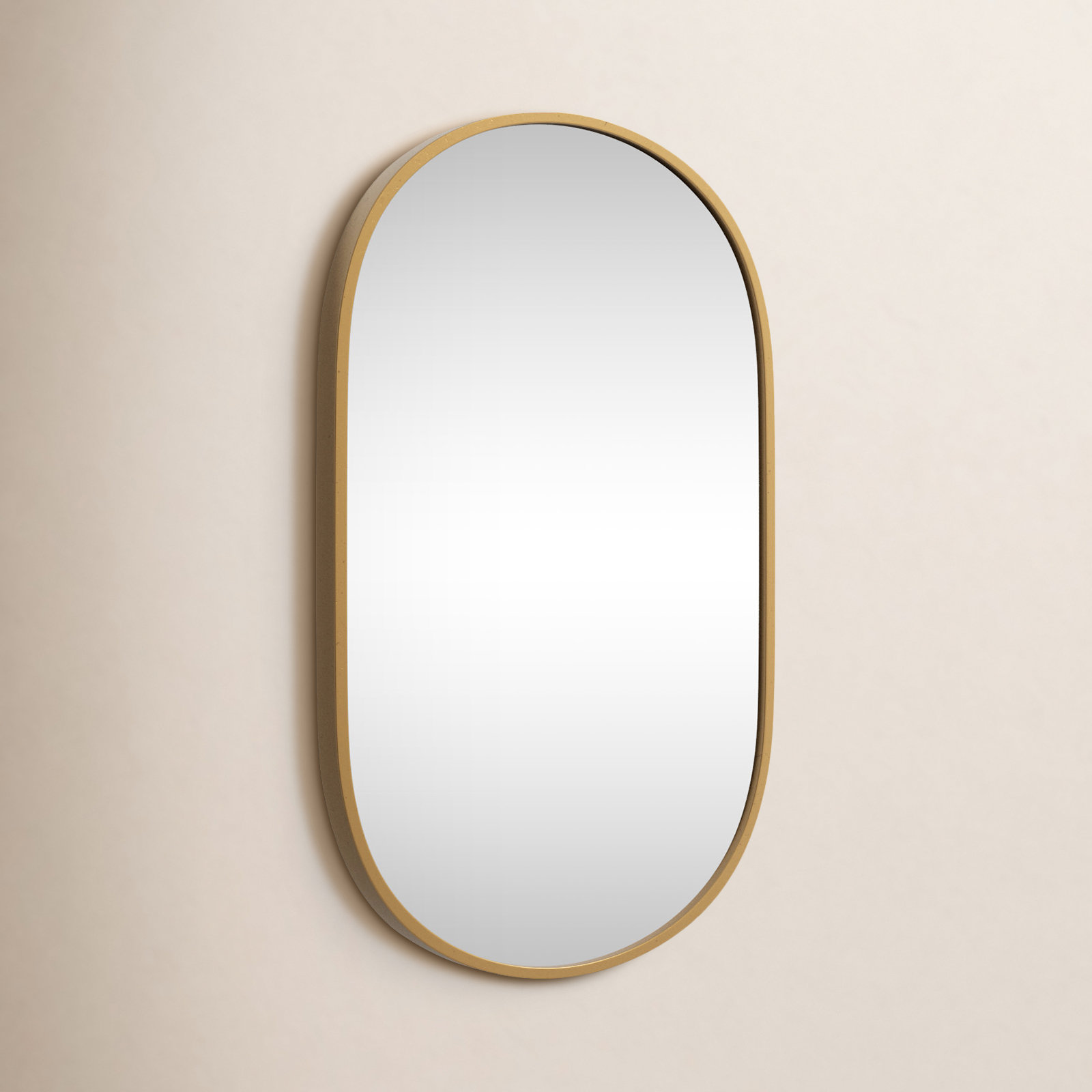 Edmonia 22" Accent Mirror, Gold, 32" x 20"