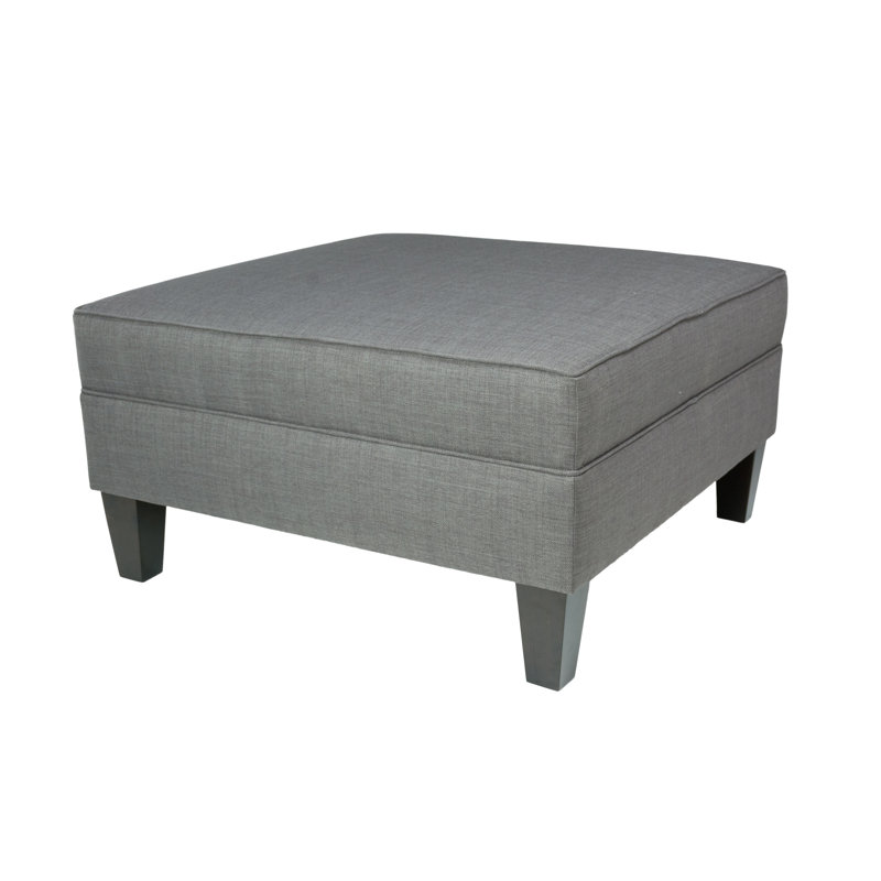 Kwong Upholstered Ottoman, Gray