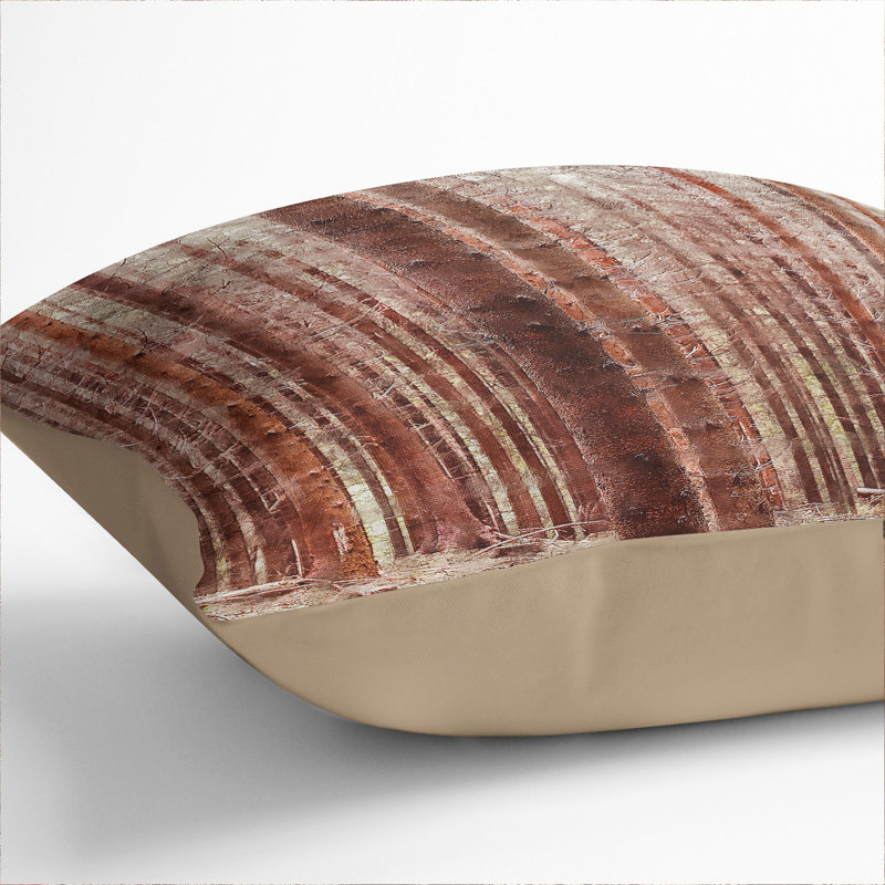 Autumn Forest Vol.7 Painting Square Throw Cushion, Stone, 55cm H x 55cm W x 20cm D