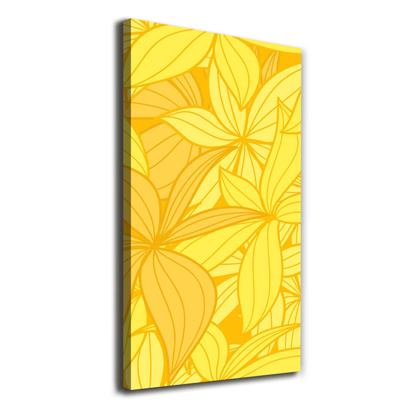 Yellow Flowers - Wrapped Canvas Print