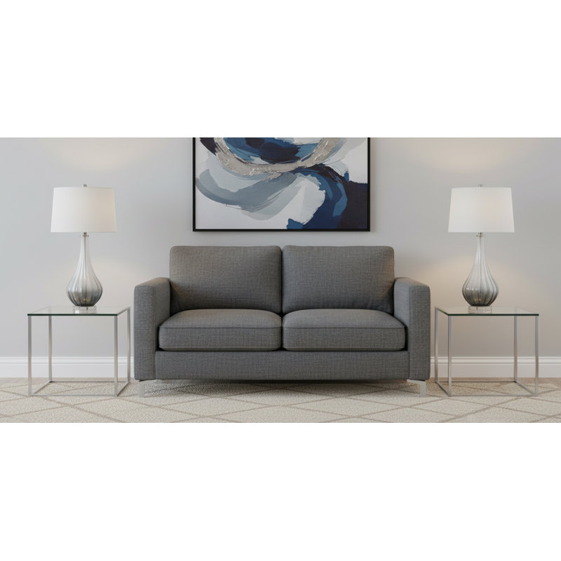 Gelo 31" Smoke and Frosted Glass Table Lamp