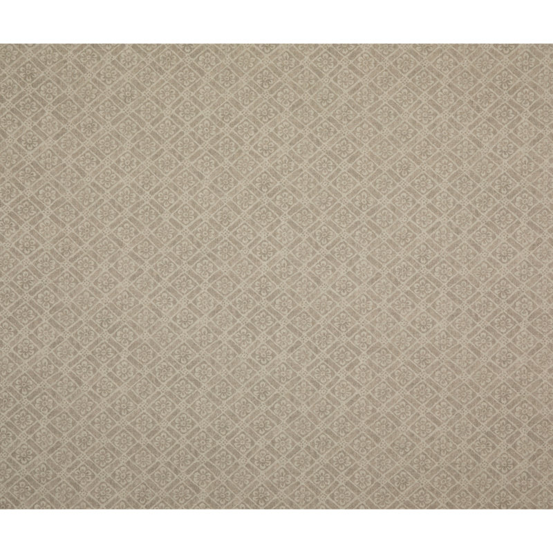 Signature Moreton Trellis Linen Fabric, Stone