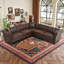 Canapé modulaire pour salon, canapé Chesterfield moderne réversible en forme de L avec accoudoirs roulés et têtes de clou, canapé capitonné à 5 places pour le similicuir en petit ou grand espace-1377003024