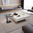 Italian light luxury square stone coffee table-106733734-125119960