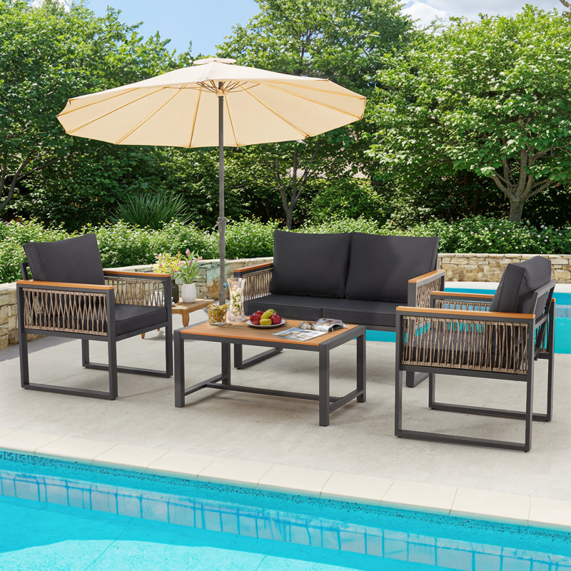 4-Piece Patio Conversation Set