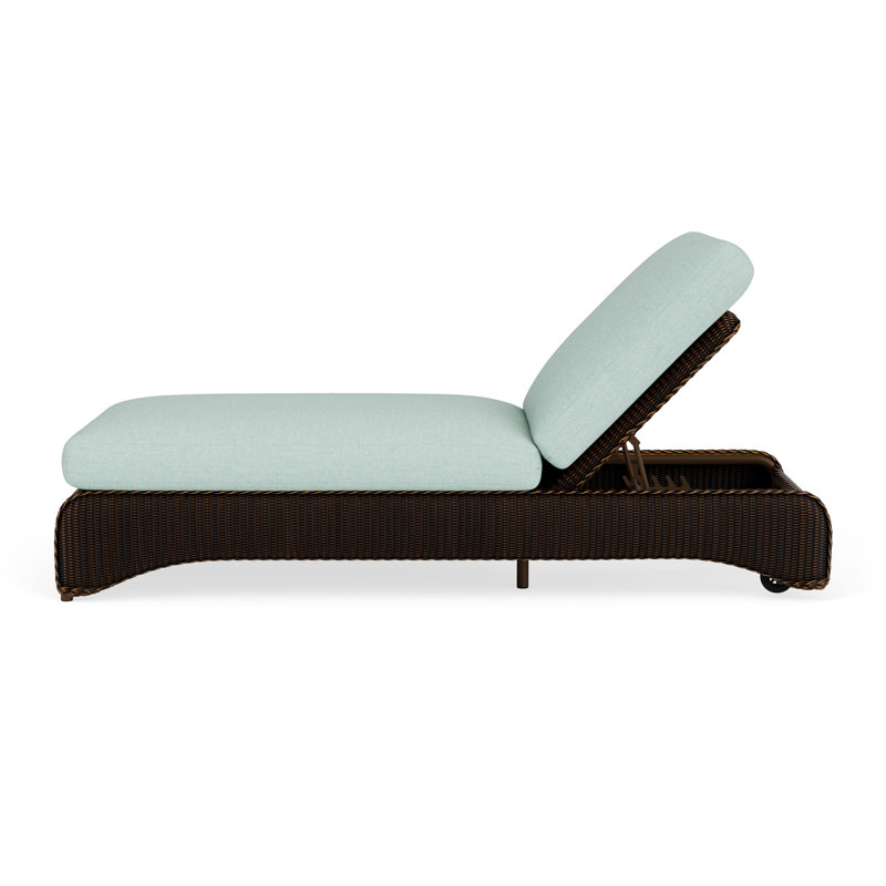 Loom Outdoor Chaise Lounge, Mink, Demo Mist