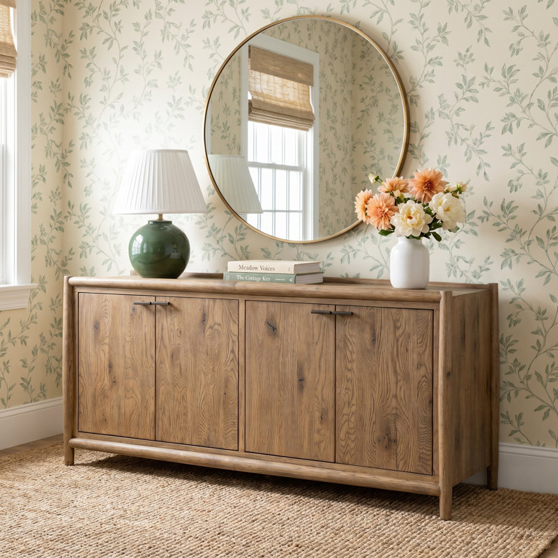 Cayenne 64.25 " W Oak Solid Wood Sideboard